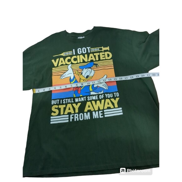 Donald Duck  I Got Vaccinated But I Still Want Some Of You To Stay Away  T-Shirt - Picture 7 of 7